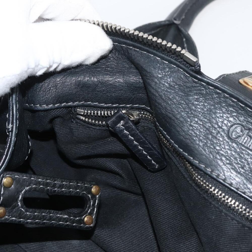 Chloe Leather Paddington Handbag Black - Picture 3 of 14